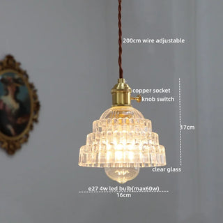 Celako™ Cuprina Pendant Light | Glass Dining Room Lighting