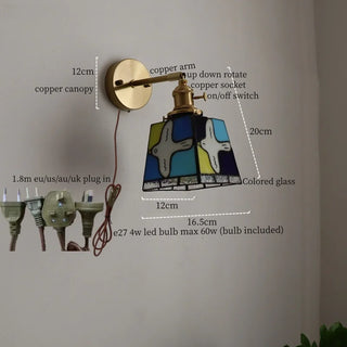 Celako™ Cuvitra Wall Light | Glass Bedroom Lighting