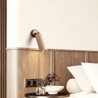 Celako™ Pietria Wall Light | Black Travertine Vintage Bedroom Lighting