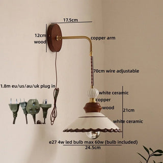 Celako™ Cerano Wall Light | Copper Vintage Style
