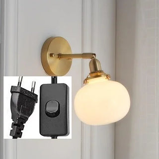 Celako™ Sperla Wall Light | Glass Stone Bedroom Lighting