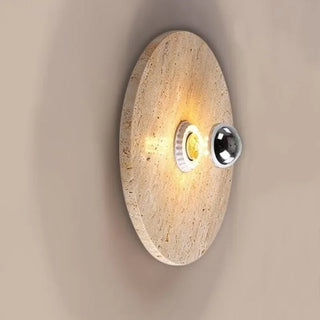 Celako™ Calizzo Wall Light | Yellow Travertine Bedroom Lighting