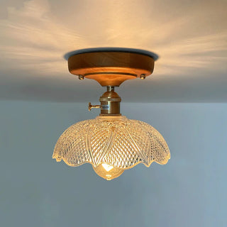 Celako™ Vitrowe Ceiling Light | Glass Wood Living Room Lighting