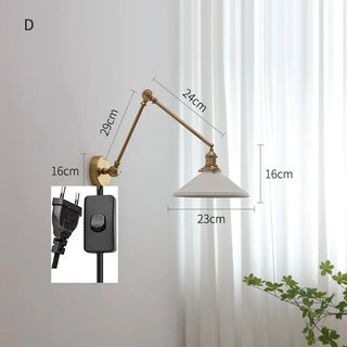 Celako™ Fermato Wall Light | Ceramic Bedroom Lighting