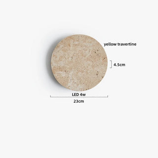 Celako™ Vetrina Wall Light | Yellow Travertine Bedroom Lighting