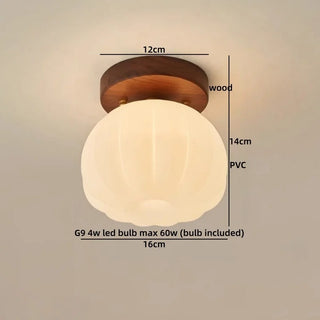 Celako™ Hinoko Ceiling Light | PVC Vintage Bedroom Lighting