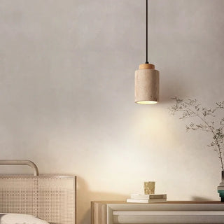 Celako™ Colonnade Pendant Light | Yellow Travertine Kitchen Island Lighting
