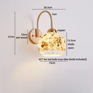 Celako™ Sequoia Wall Light | Ash Wood Bedside Lighting