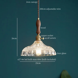 Celako™ Aurevitro Pendant Light | Clear Glass Copper Kitchen Island Lighting