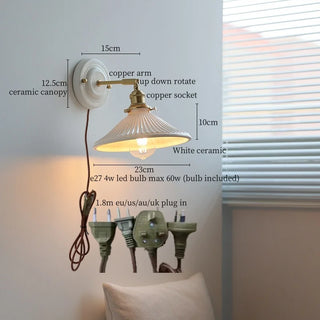 Celako™ Ceracu Wall Light | Copper Bedroom Lighting