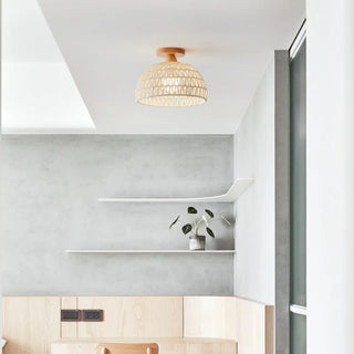 Celako™ Vikira Ceiling Light | Wicker Wood Kitchen Island Lighting