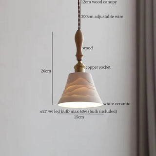 Celako™ Kaolori Pendant Light | Ceramic Bedroom Lighting