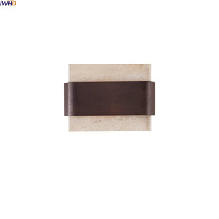 Celako™ Tavene Wall Light | Stone Wood Japanese Style