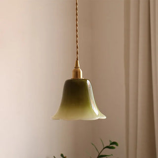 Celako™ Travertia Pendant Light | Glass Stone Bedroom Lighting