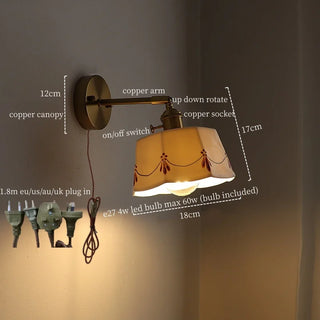 Celako™ Kaolita Wall Light | Ceramic Japan Style