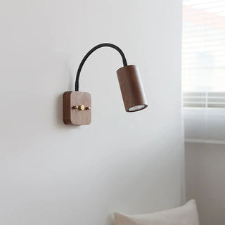 Celako™ Walnara Wall Light | Walnut Wood Bedroom Lighting