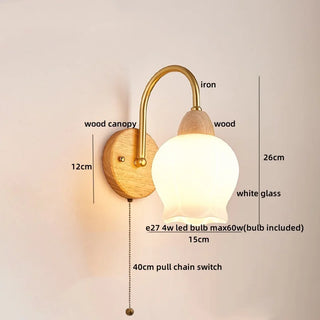 Celako™ Opaleon Wall Light | Glass Living Room Lighting