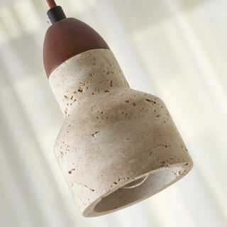Celako™ Calizza Pendant Light | Yellow Travertine Bedroom Lighting