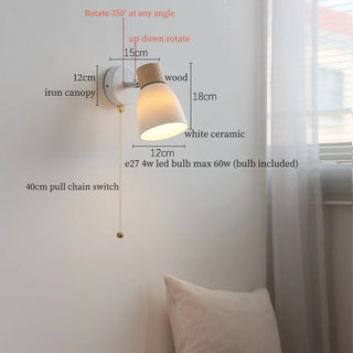 Celako™ Opaleri Wall Light | White Glass Bedroom Lighting