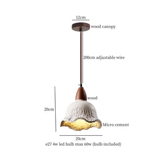 Celako™ Betura Pendant Light | Micro Cement Japan Wabi Sabi