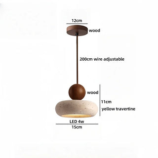 Celako™ Aviora Pendant Light | Travertine Dining Room Lighting