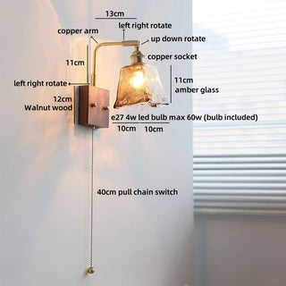 Celako™ Fiorina Wall Light | Glass Bedroom Lighting