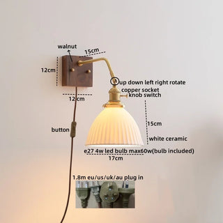 Celako™ Aurglas Wall Light | Glass Bedroom Lighting