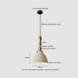 Celako™ Kaolino Pendant Light | Ceramic Kitchen Island Lighting