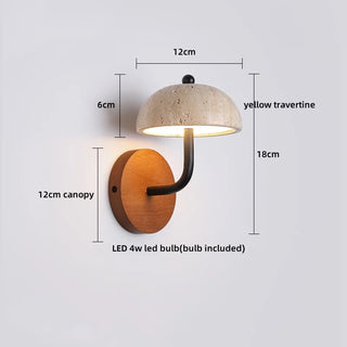 Celako™ Soleil Wall Light | Stone Bedroom Lighting