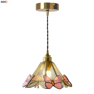 Celako™ Papillia Pendant Light | Glass Tiffany Vintage Living Room Lighting