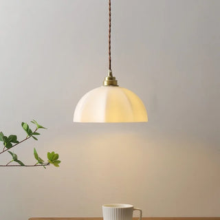 Celako™ Opaluma Pendant Light | White Glass Kitchen Island Lighting