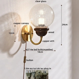 Celako™ Aesura Wall Light | Glass Living Room Lighting