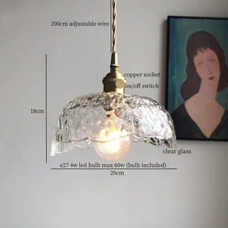 Celako™ Pilastro Pendant Light | Glass Bedroom Lighting