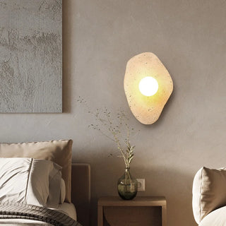 Celako™ Sabienna Wall Light | Yellow Travertine Living Room Lighting