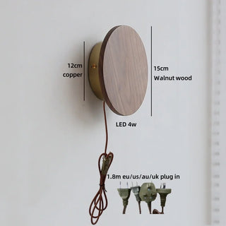 Celako™ Kuroko Wall Light | Copper Bedside Lighting