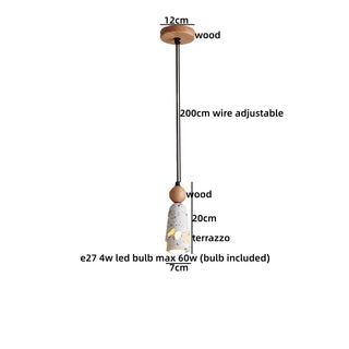 Celako™ Sunstone Pendant Light | Wood Yellow Travertine Kitchen Island Lighting