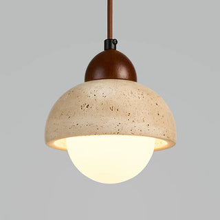 Celako™ Ishika Pendant Light | Yellow Travertine Bedroom Lighting