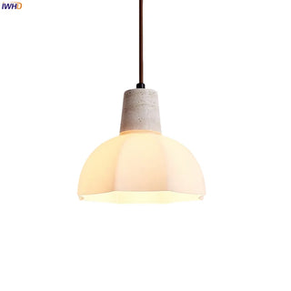Celako™ Albatre Pendant Light | Yellow Travertine Kitchen Island Lighting