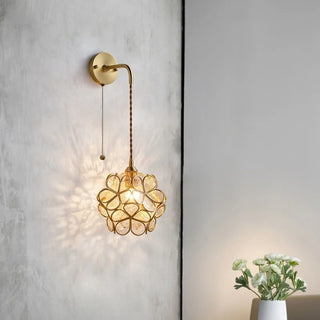 Celako™ Cupreia Wall Light | Copper Glass Bedroom Lighting
