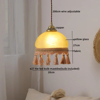 Celako™ Tasella Pendant Light | Glass Bedroom Lighting