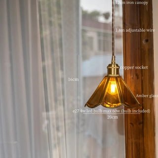 Celako™ Vitraelle Pendant Light | Glass Bedroom Lighting