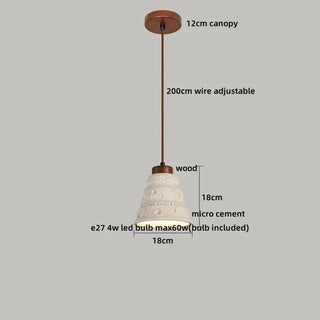 Celako™ Cementa Pendant Light | Cement Dining Room Lighting