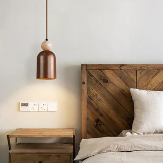 Celako™ Silvatra Pendant Light | Wood Bedroom Lighting