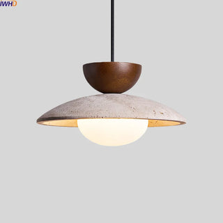 Celako™ Tufara Pendant Light | Yellow Travertine Wabi Sabi