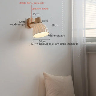 Celako™ Niveous Wall Light | Ceramic Bedroom Lighting