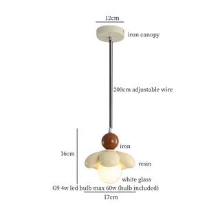 Celako™ Calyxa Pendant Light | Resin Nordic Minimalism Bedroom Lighting