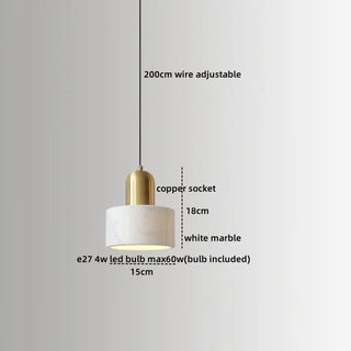 Celako™ Lapido Pendant Light | Marble Dining Room Lighting