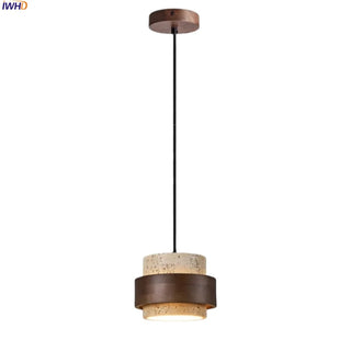 Celako™ Ochromar Pendant Light | Yellow Travertine Dining Room Lighting