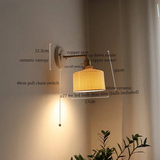 Celako™ Striata Wall Light | Ceramic Vintage Kitchen Island Lighting