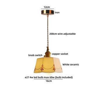 Celako™ Hakudo Pendant Light | Ceramic Dining Room Lighting